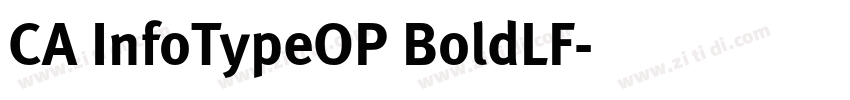 CA InfoTypeOP BoldLF字体转换